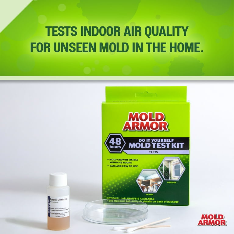 Evviva Sciences Mold Test Kit for Home - 5 Simple Detection Tests  w/Optional Lab Analysis, Test HVAC System, Home Surfaces, & Indoor Air  Quality 