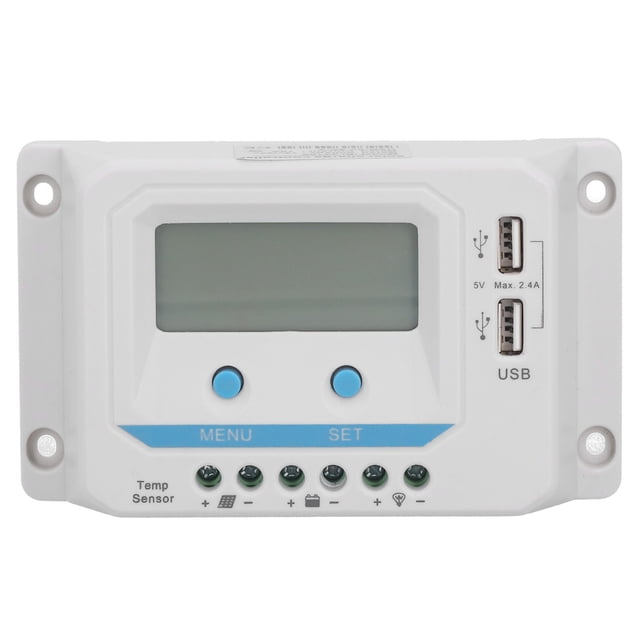 Controlador de carga solar, con pantalla LCD Control doméstico USB PWM, EL2410Z 12V/24V 10A