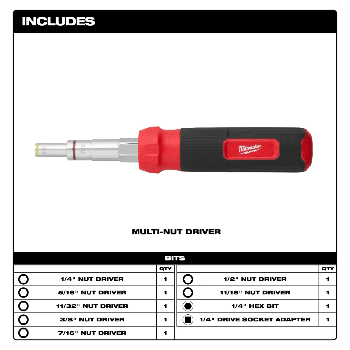 Milwaukee Tool Multi-Nut Driver