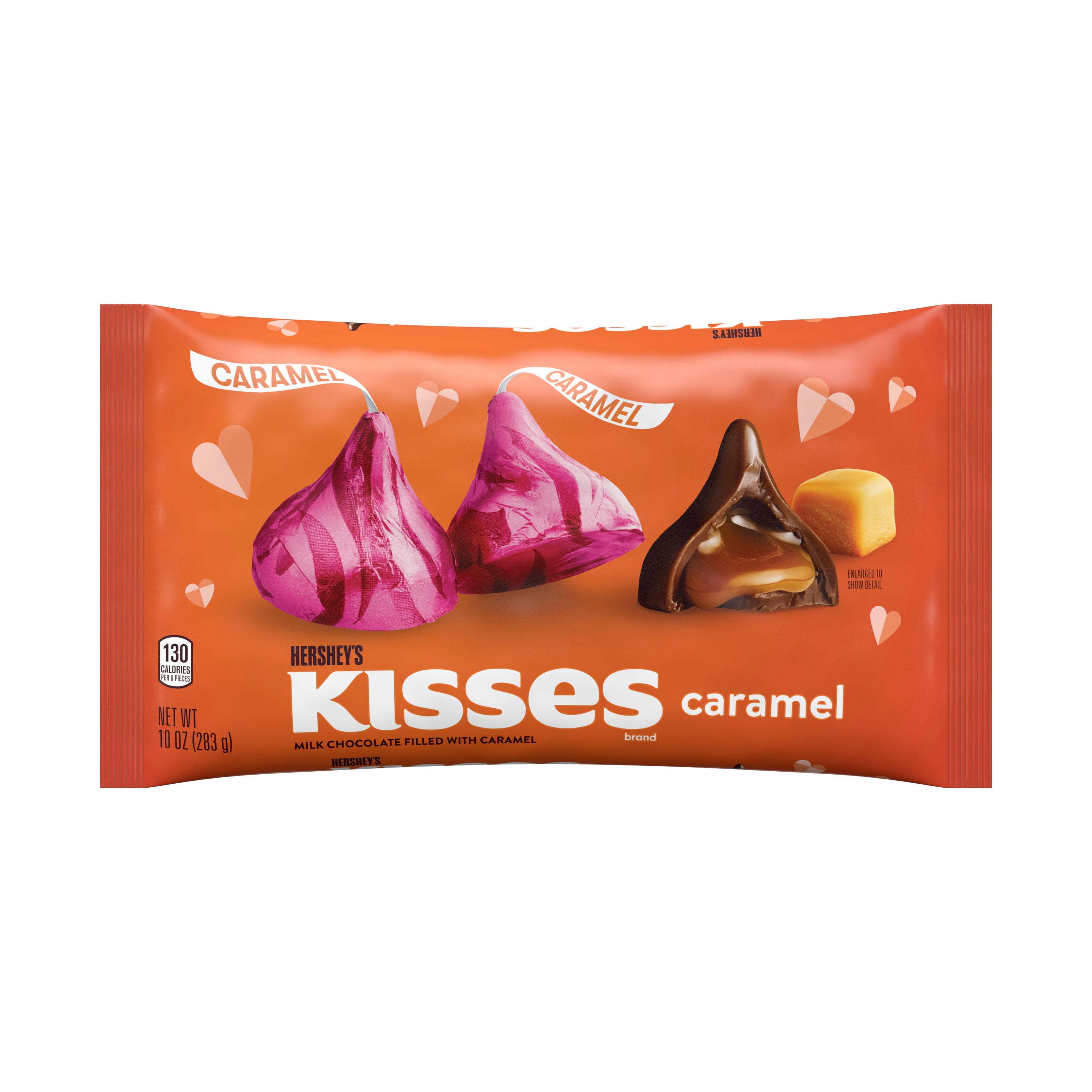 HERSHEY'S, KISSES, Milk Chocolate filled with Caramel Valentine's Day