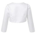 thumbnail image 2 of DPOIS Kids Girls Open Front Beaded Wedding Flower Shurg Bolero Cardigan Princess Dress Coat, 2 of 7