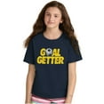 thumbnail image 3 of Athletic Soccer Fan Goal Getter Pun Crewneck T Shirts Boy Girl Teen Brisco Brands XS, 3 of 6