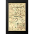 thumbnail image 2 of O.W. Gray & Son. 16x24 Black Modern Framed Museum Art Print Titled - Grays railroad map of Texas., 2 of 5