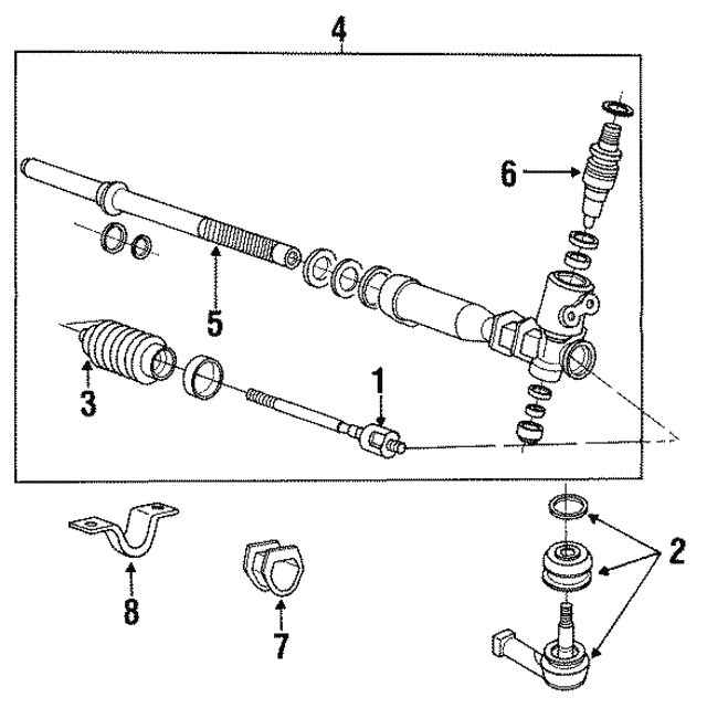 Hyundai 57789-36000 Rack and Pinion Mount Bushing Hyundai 57789-36000 Rack and Pinion Mount Bushing
