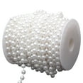 thumbnail image 1 of Coofit 32.8ft Pearl Chain Artificial Multifunctional DIY Pearl Trim Pearl Bead Chain, 1 of 3