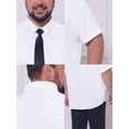 thumbnail image 7 of DARING DIVA Men's Big and Tall Business Dress Shirt with Chest Pocket XL White, 7 of 7