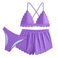 thumbnail image 2 of Trajes de baño para mujer Traje de baño de tres piezas para mujer con cordón Traje de baño de dos piezas para playa Trajes de baño para mujer Trajes de baño para mujer Trajes de baño de moda de playa, 2 of 9