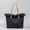 Black, variant on Yoyauz Ladies' Tote Bag Canvas Beach Tote Bag With Zipper Large Shoulder Backpack Handbag, Suitable For Travel, Work, Gym