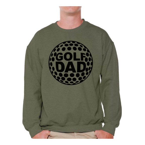 Awkward Styles Men's Golf Dad Graphic Sweatshirt Tops Black Sport Dad Father`s Day Gift Idea