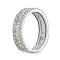 thumbnail image 6 of 14K White Gold Wedding Diamond Baguette Round Ring Band, Size 7, 6 of 7