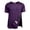 Dark Purple, variant on Post Surgery Recovery Tshirts for Men Short Sleeve After Rotator Cuff Post Shoulder Surgery Shirt Loose Fit Adaptive Clothing Light Gray XL