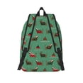 thumbnail image 2 of Lsque Christmas Dachshund Pattern Canvas Daypack, Durable Backpack, High-quality Versatile Backpack,Vintage Compact Backpack-Medium, 2 of 6