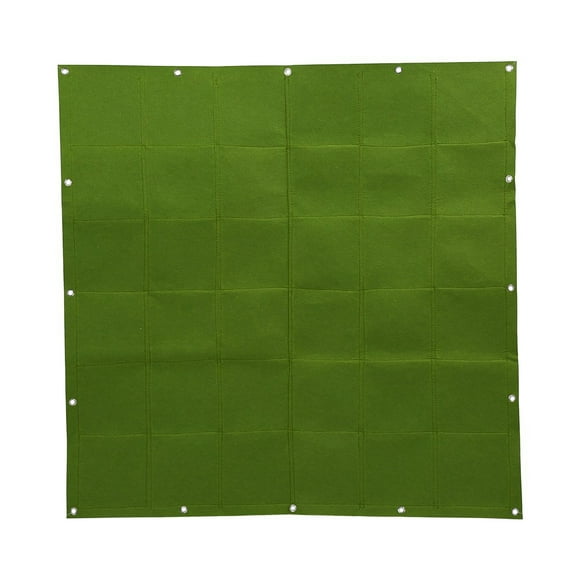 TKSE Wand Blumentopf, Bepflanzte Wand, Gartenpflanzen Topf, 36 Pockets Outdoor Vertical Greening Flower Hanging Wall Garden Plant Grow Felt Bags, balcony decorations(Green)