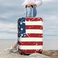 thumbnail image 7 of Gukieu Vintage American Flag Print Suitcase Protective Cover, Elastic Zipper Buckle Suitcase Protective Cover, Suitable for Travel, Business Trip-Small, 7 of 7