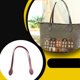 thumbnail image 5 of Sonducket Bolso de cuero PU cuerdas bandolera bandolera correas suaves accesorios de reparación decoración reemplazo DIY accesorio negro Bolsas de mensajero y de hombro Vino rojo, 5 of 6