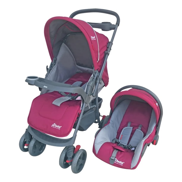 Carriola Reversible D'Bebe reversible,charola,portabebe,travel system Rosa