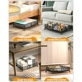 thumbnail image 4 of Under Bed Storage With Wheels, 2 Pack Foldable Pattern Carved Metal Under Bed Storage Containers, 60L Rolling Underbed Storage, Easy Assembly Under The Bed Storage for Shoes, Clothes, Blankets..., 4 of 8