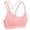 comfy Pink bra for women, variant on ATOYSOY Women's Sports Bra Everyday Bra Camisoles Breathable Push Up Teens Comfort Bra Workout Underwear Yoga Running Activewear Spaghetti Strp Wireless Khaki L
