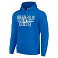 thumbnail image 2 of Unisex Starter Royal Indianapolis Colts Team Mesh Print Graphic Tri-Blend Pullover Hoodie, 2 of 3