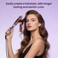 thumbnail image 4 of NEXPURE 2-in-1 Curling Iron & Hair Straightener Brush, Hair Iron Brush, Anti-Scald Thermal Brush with 30s Fast Heating, 11 Adjustable Temperature Settings, Negative Ion, Purple, 4 of 8