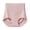 Pink, variant on Women's High Waist Ribbed Briefs, V-Cut Seamless Stretch Tummy Hip Lift Soft Shaping Underpants L-2XL