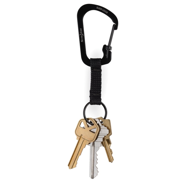 Stainless Steel Locking Carabiner Key Ring photo 3