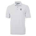 thumbnail image 2 of Men's Cutter & Buck Gray Texas Rangers Virtue Eco Pique Stripe Recycled Polo, 2 of 3