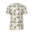 thumbnail image 5 of Wukai Golden Glitter Butterflies Print Men's Short-Sleeved Mesh T-Shirt,Quick-Dry Short Sleeve Workout T-Shirt-Small, 5 of 8