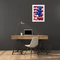 thumbnail image 3 of Kaveney, Wendy 14x18 White Modern Wood Framed Museum Art Print Titled - Indiana, Carmel Patriotic balloons on July 4th, 3 of 4