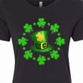 thumbnail image 4 of Inktastic St. Patricks Day Shamrocks and Hat Women's T-Shirt, 4 of 5