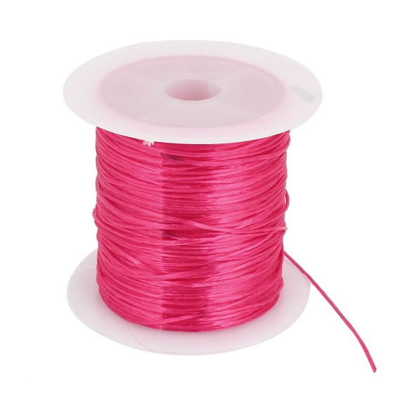 1mm Magenta Red Pink Elastic Stretch Beading String Thread Cord Wire for Jewelry Making