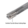 thumbnail image 3 of 12mm Chucking Reamer High Speed Steel Carbide Tip H7 150mm Length Lathe Machine Reamer Straight Flute Cutting Tool, 3 of 5