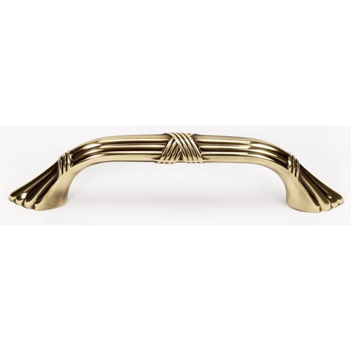Ribbon and Reed 3 1/2" Center Arch Pull, Antique English