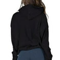 thumbnail image 4 of STARVNC Women Zipper Drawstring Pockets Long Sleeve Waffle Hoodie, 4 of 5
