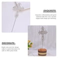 thumbnail image 4 of 2Pcs Cross Cake Decoration Rhinestone Cross Cupcake Toppers Decoration Ornament, 4 of 5