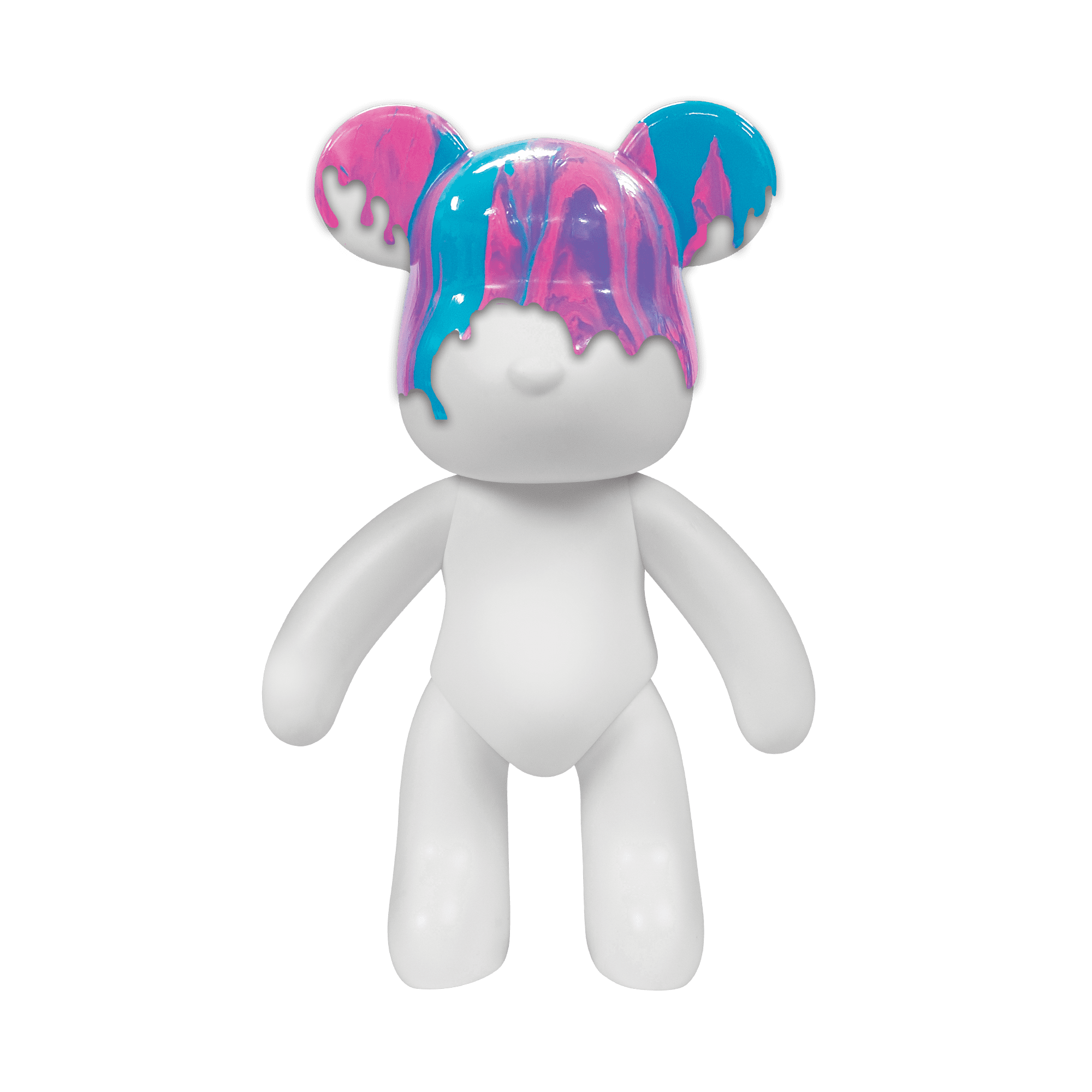 Pour Palz 9” Bear, Berry Blast, DIY Paint & Pour Craft Kit for Kids Ages 5+
