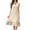 Beige, variant on Kaemgyyd Nightgowns for Women Cap Sleeve Crew Neck Night Gowns Flowy Ruffle Hem Sleepwear Elegant Home Loungewear(Red,X-Large)
