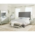 thumbnail image 2 of Camille 5-piece Eastern King Bedroom Set Grey and Metallic Mercury, 2 of 2