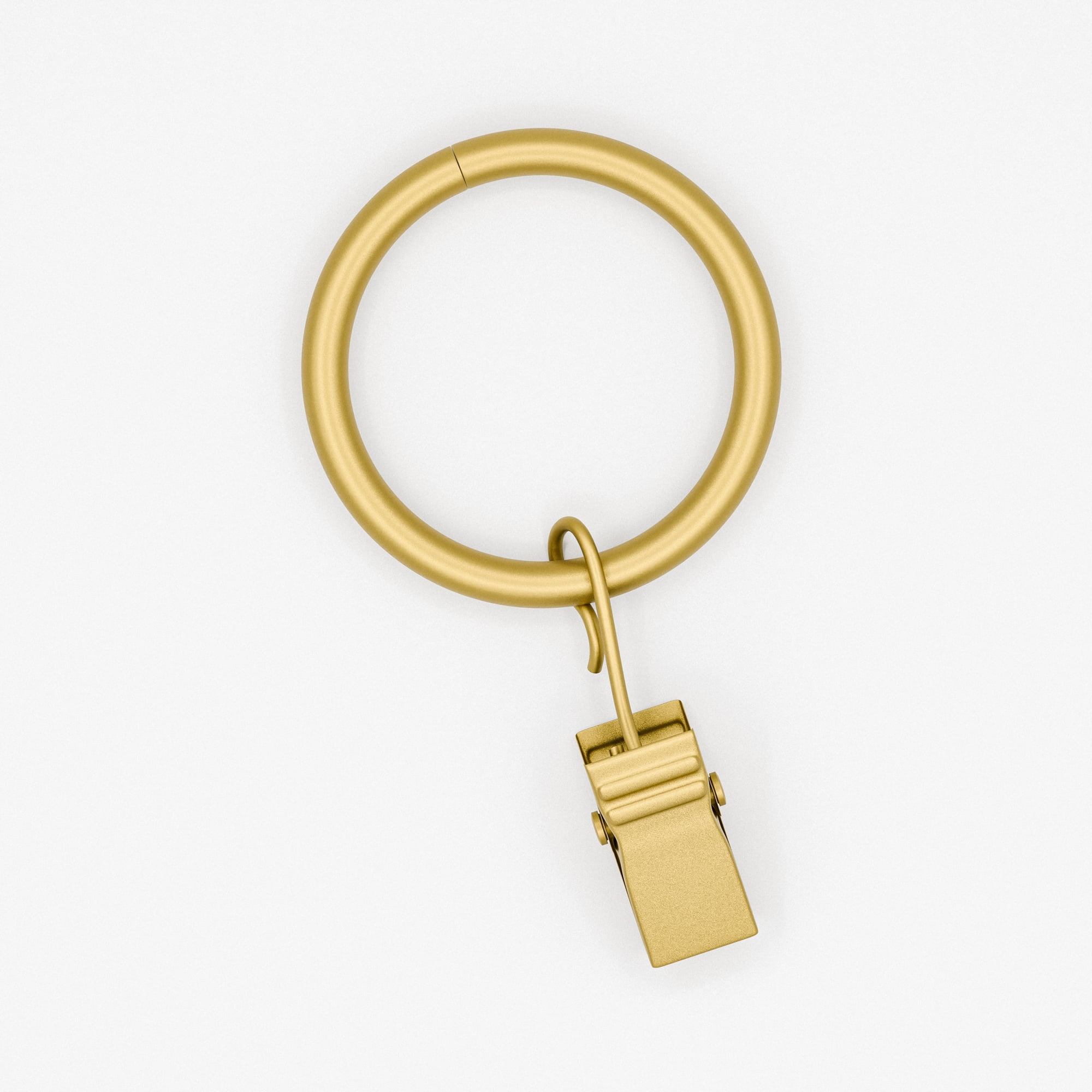 Mainstays 1" Gold Curtain Clip Rings (7 pack)