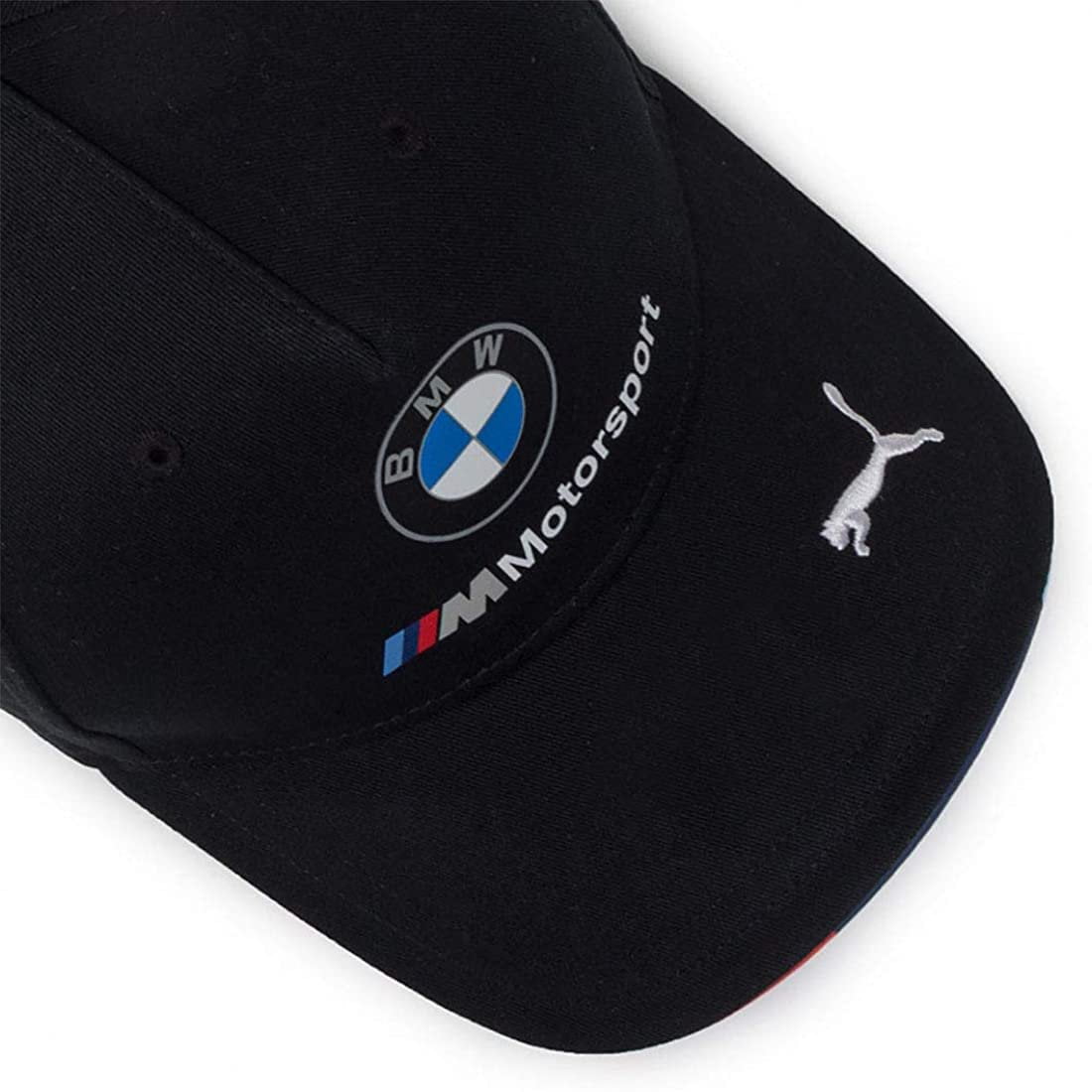 PUMA x BMW M Motorsport Team Adjustable Snapback Baseball Cap Hat Black