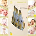 thumbnail image 7 of SKYSONIC 5 PCS White Dog in Sunflowers Baby Muslin Washcloths, Face Towel Burp Cloths Ultrasoft Absorbent Cotton Bath Wipes Towels for Newborn Boys Girls, 7 of 7