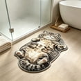 thumbnail image 4 of Cute Cat Shaped Rugs, Washable Soft Plush & Absorbent Floor Mat, Funny Cartoon Cat Carpet, For Entryway Rug Bathroom Tub, Shower Sink Kitchen Bedroom,E, 4 of 6