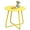 Yellow, variant on ACCVER Outdoor Side Table, 18-inch Small Round Side Snack Table with Adjustable Feet, Anti-Rust Metal End Accent Table for Patio Porch Balcony, Yellow