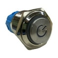 CPAN 16mm Metal Push Button Switch with Power LED 3-6V Latching Button ...