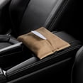 thumbnail image 4 of Riwesomey Caja de servilletas para parasol para coche, soporte de papel para reposabrazos de vehículo, correa ajustable, funda decorativa de tejido, Type3 NO3 Riwesomey VI015798-03, 4 of 6