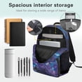 thumbnail image 5 of Bulopur Girls 17 Inch School Backpack, 4 in 1 Galaxy Wolf Print Bookbag with Lunch Bag, Water Bottle Holder and Pencil Case for Kids, 5 of 8