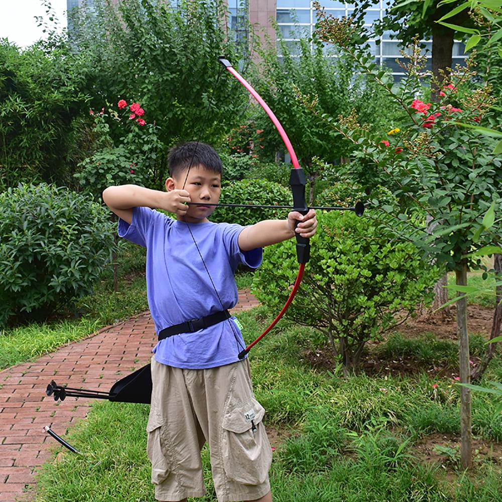 Runzkzy Youth's Direct Pull Training Bow and Arrow Outdoor Archery Competition Equipment Competitive Sports Bow and Arrow