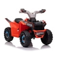 thumbnail image 1 of Mini Cuatrimoto Eléctrica Roja Montable Infantil Recargable, 1 of 5