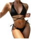 thumbnail image 1 of Conjunto de bikini de vendaje sólido cómodo para mujer Push-Up Pad Traje de baño Traje de baño Ropa de playa OAVQHLG3B Store lin121212, 1 of 4