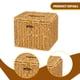 thumbnail image 4 of Caja de pañuelos tejida, contenedor para pañuelos faciales, organizador de servilletas, dispensador de para baño del hogar., 4 of 9